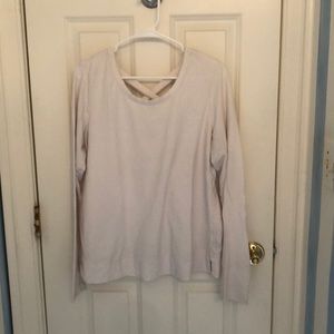 Relaxed Cross-Back Long-Sleeve Tee - Off White